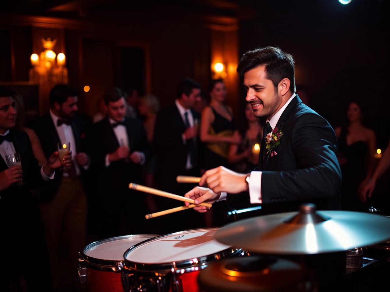 Live drummer at an Orlando wedding