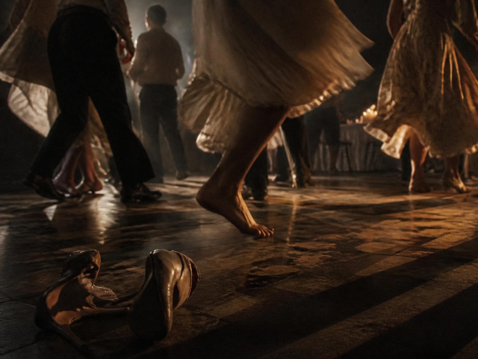 Dance floor lighting at an Orlando wedding